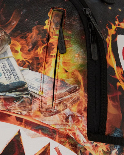 Zaino Sprayground nero shark fire check dlxsv backpack