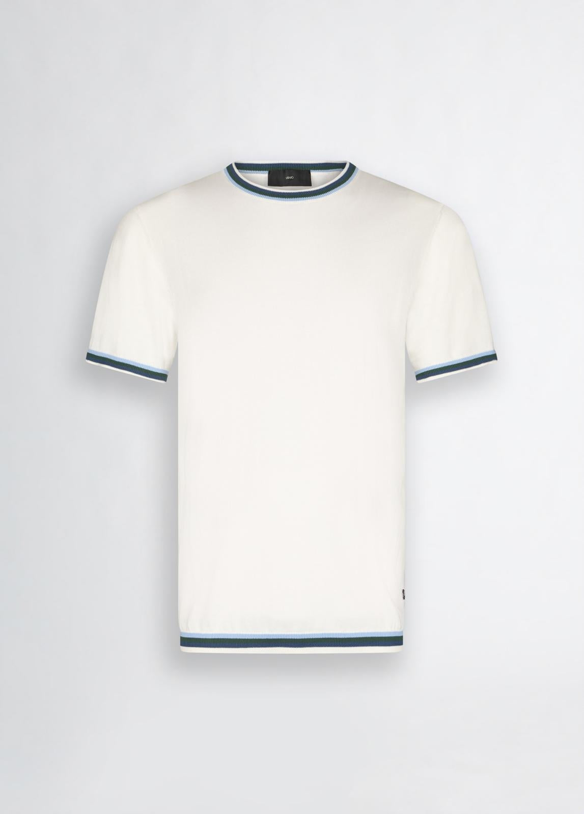 T-Shirt Liu Jo in maglia con bande a contrasto uomo