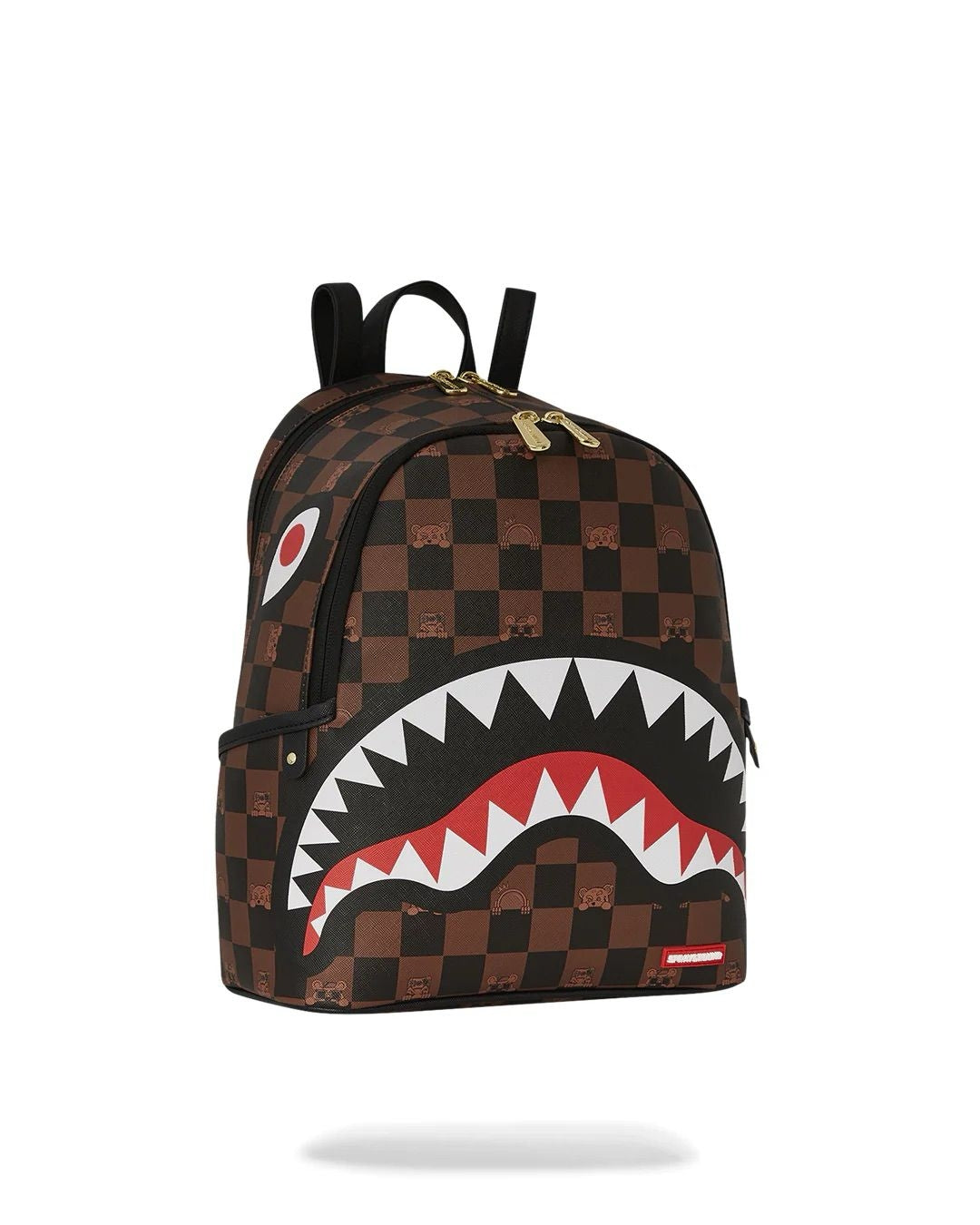 Zainetto Sprayground marrone peeking character check savage backpack