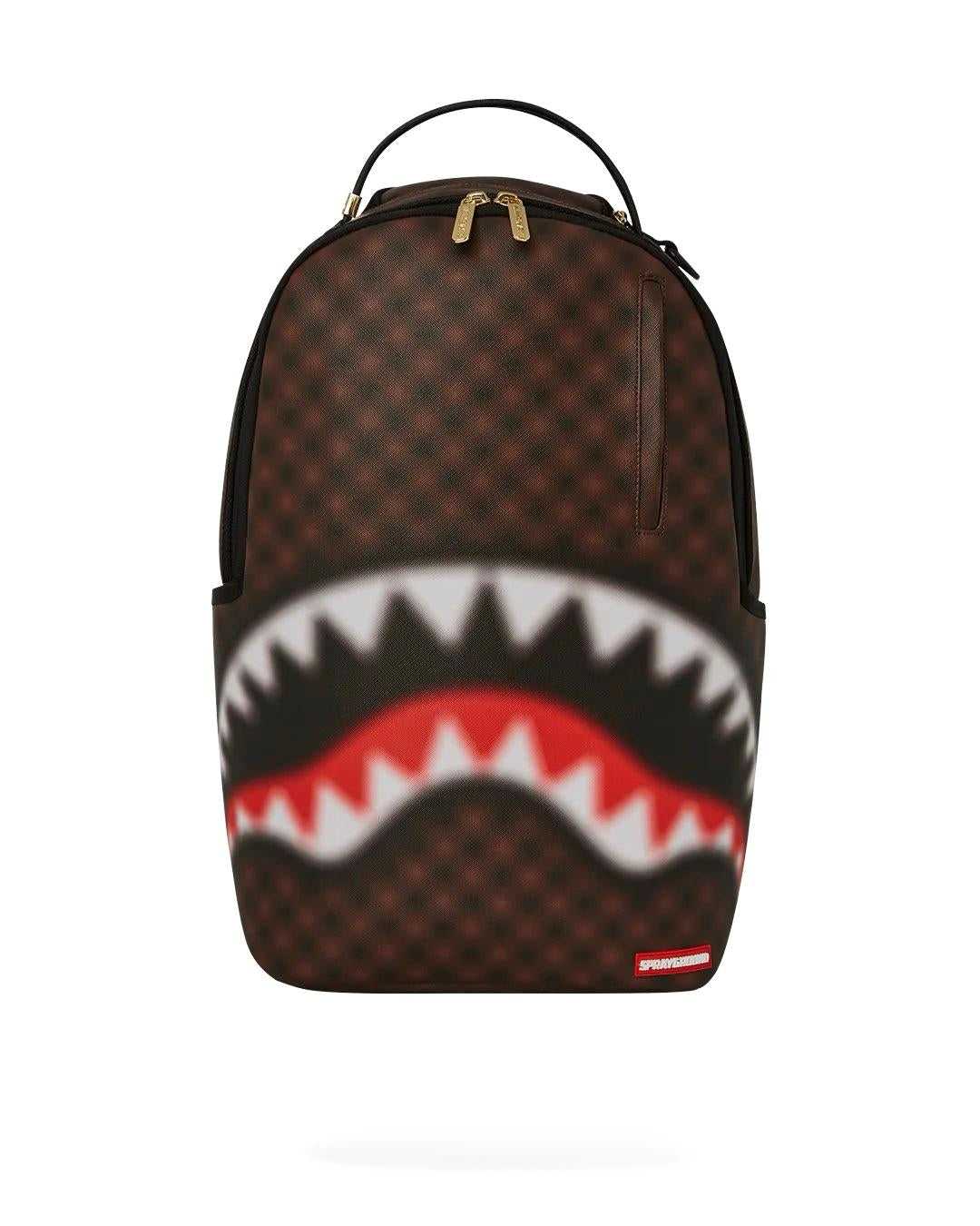 Zaino Sprayground marrone shark in paris blur  backpack