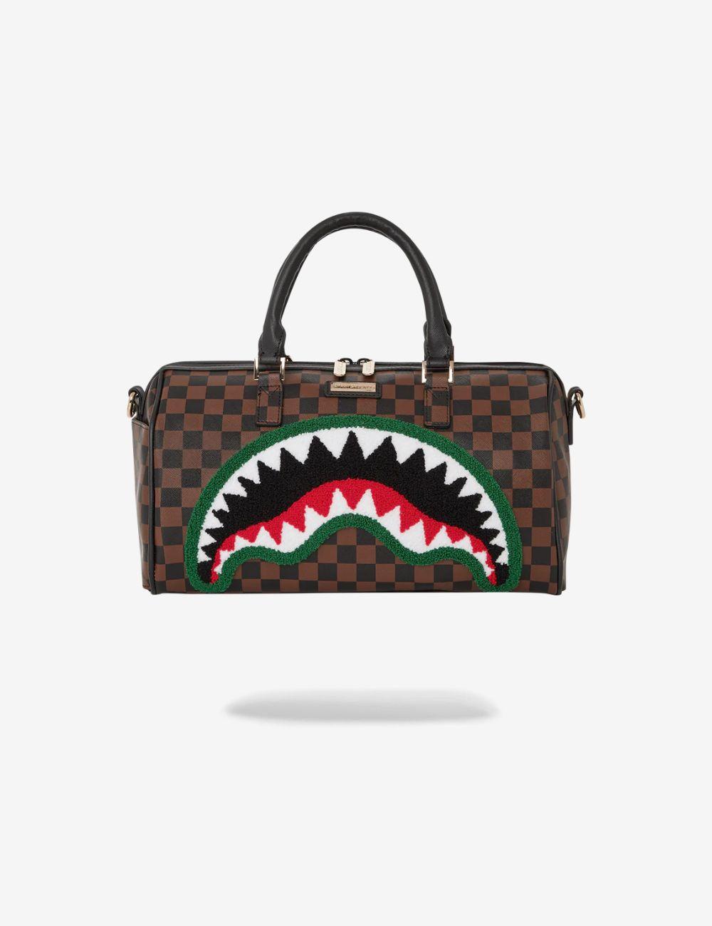 Borsa Sprayground marrone chenille sip mini duffle