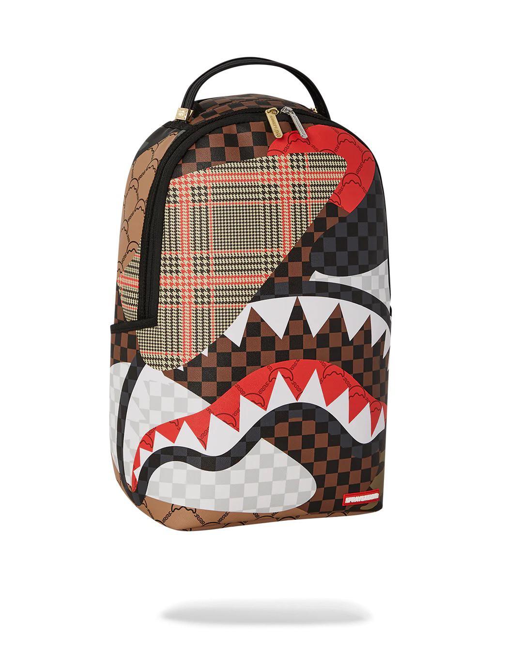 Zaino Sprayground marrone motif mayhem dlxsv backpack