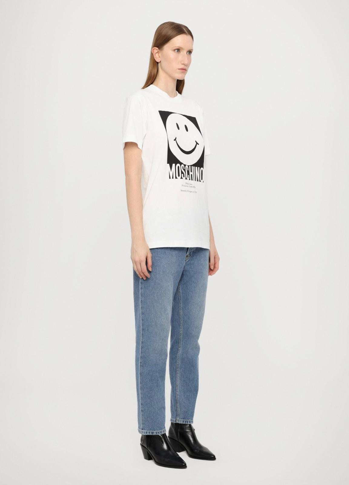 T-Shirt Moschino con maxi stampa "Smiley"