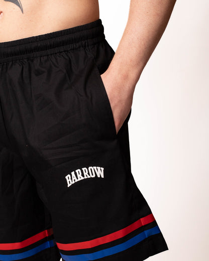 Shorts Barrow in popeline con stampe e logo in gomma