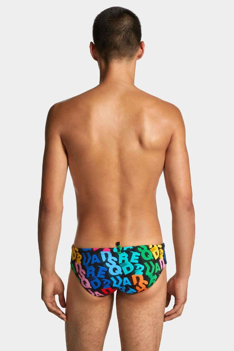 Slip mare Dsquared2 "Logo Multicolor" uomo