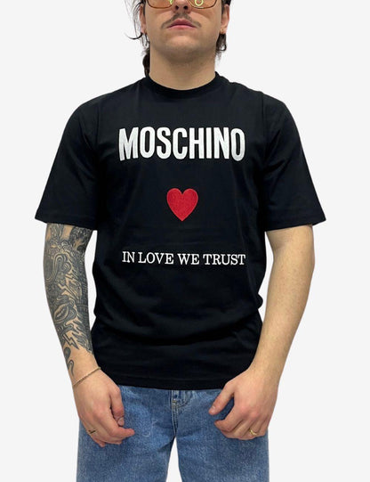 T-Shirt Moschino con ricamo uomo