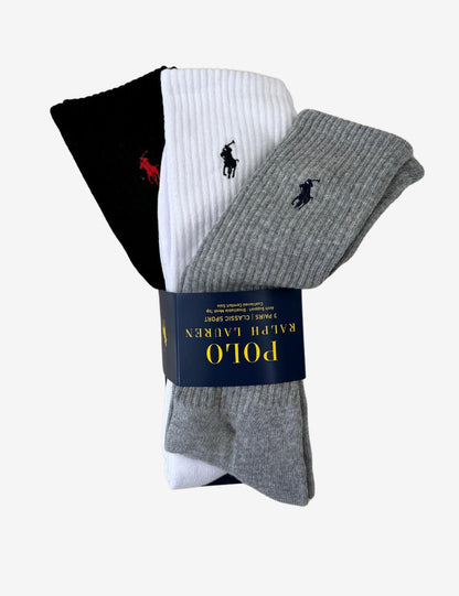 Calze Polo Ralph Lauren sportive tri-pack