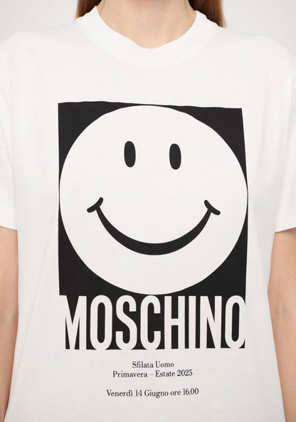 T-Shirt Moschino con maxi stampa "Smiley"