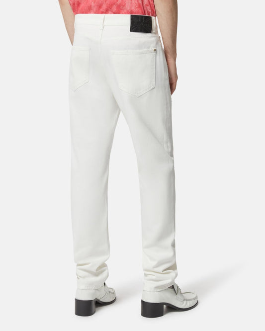 Jeans John Richmond regular con strappi frontali uomo