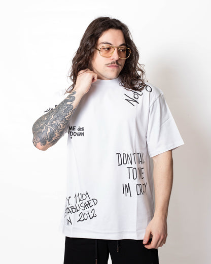 T-Shirt Comme des Fuckdown con stampe all-over uomo