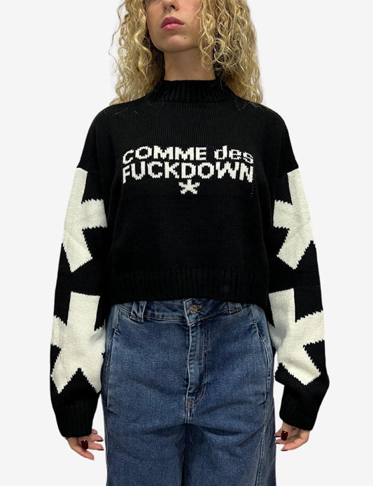 Maglia Comme des Fuckdown lupetto con logo donna