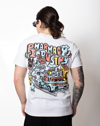 T-Shirt Pharmacy Industry stampa comics logata uomo