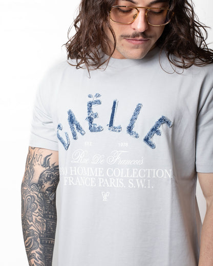 T-Shirt Gaelle con patch in denim uomo