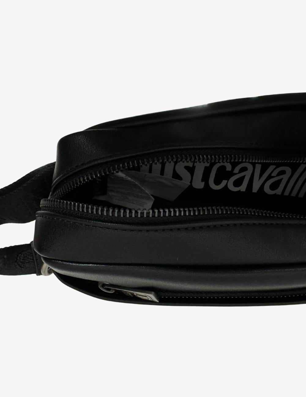 Pochette Just Cavalli con logo in metallo uomo