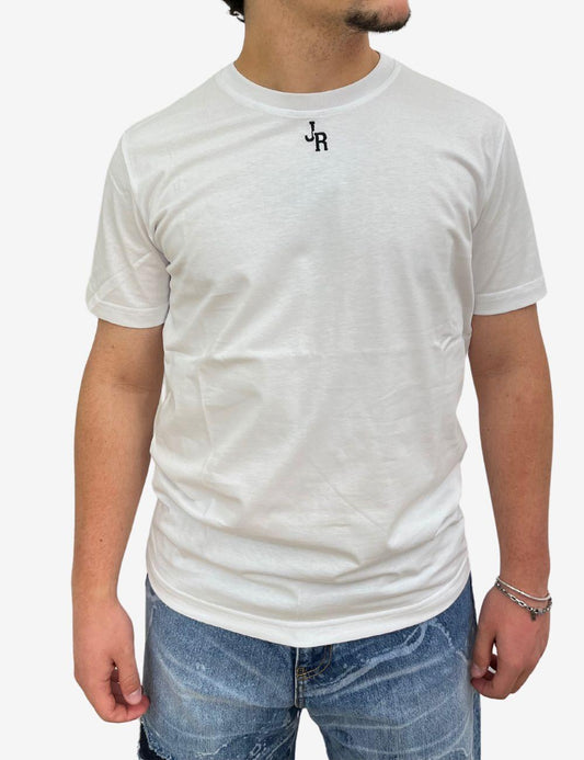 T-Shirt John Richmond minimal ricamo uomo