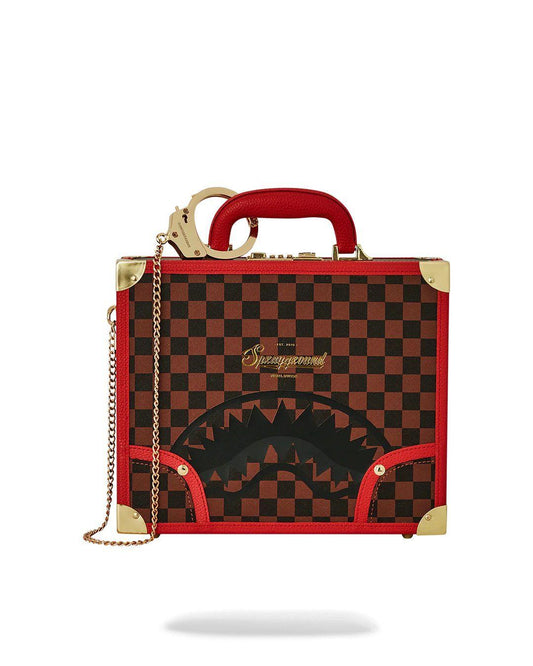 Valigetta Sprayground marrone takeover the throne attache handcuff briefcase