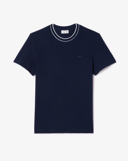 T-Shirt Lacoste con girocollo a righe uomo