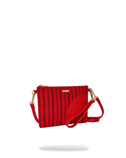 Pochette Sprayground rosso reverse sip 2.0 clutch con tracolla