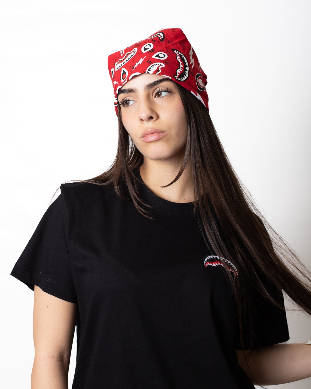 T-Shirt Sprayground "Red Bandana" e ricamo