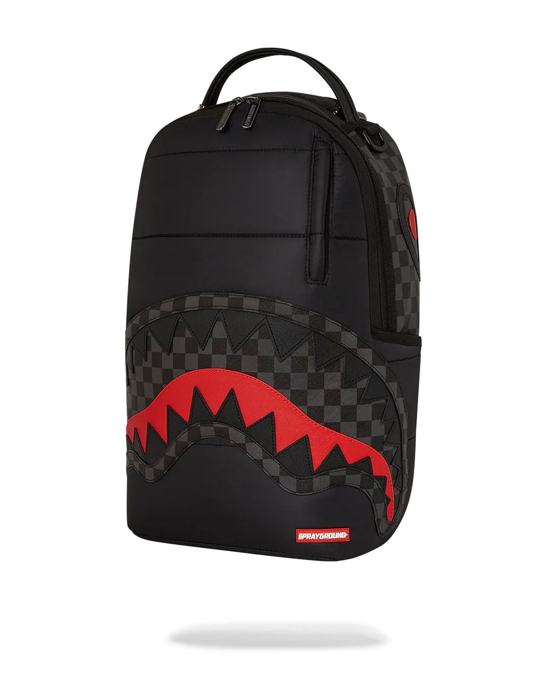 Zaino Sprayground nero black puffer grey check backpack