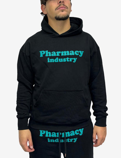 Felpa Pharmacy Industry con cappuccio e logo puffy in rilievo uomo