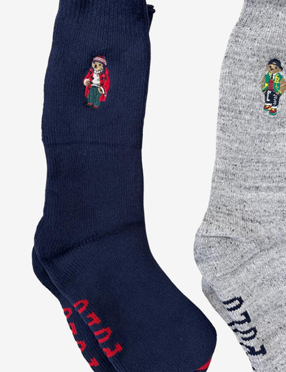 Calze Polo Ralph Lauren tri-pack imbottite "Polo Bear"