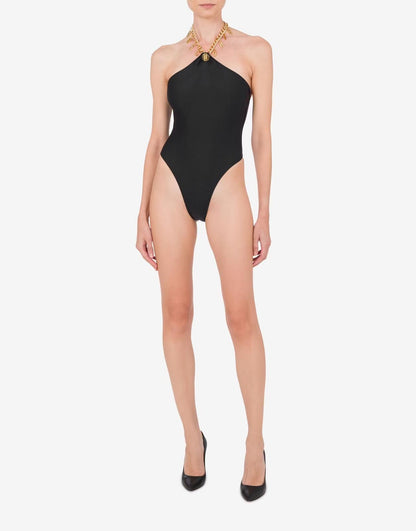 Costume Moschino Swim intero con ciondoli donna