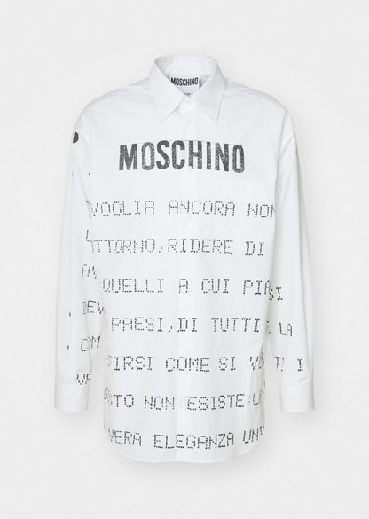 Camicia Moschino "Message Print" uomo