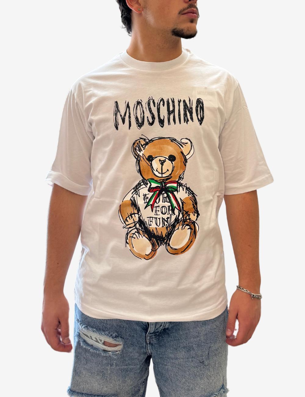 Moschino t shirt uomo orso best sale