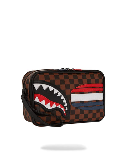 Pochette e beauty Sprayground marrone machine Francaise toiletry