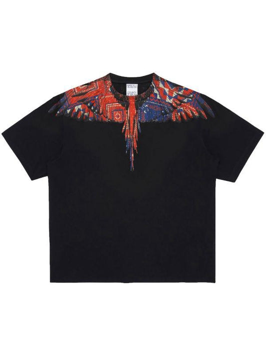 T-Shirt Marcelo Burlon "Bandana wings brick red" uomo