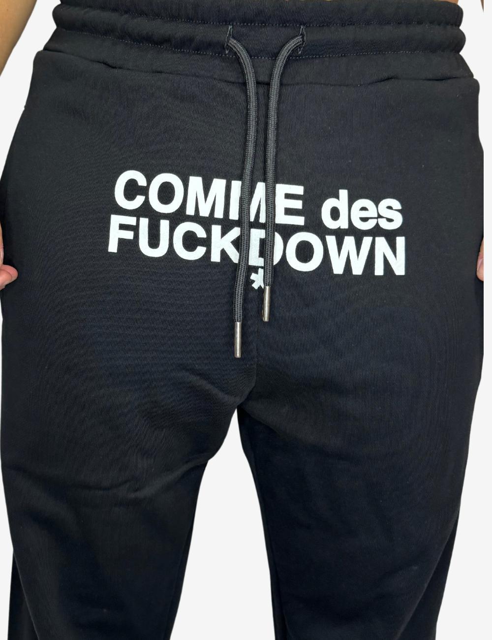 Pantalone Comme des Fuckdown in felpa logato uomo