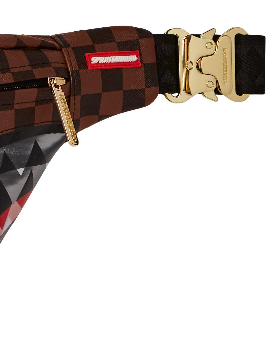 Marsupio Sprayground marrone lenticular effects crossbody