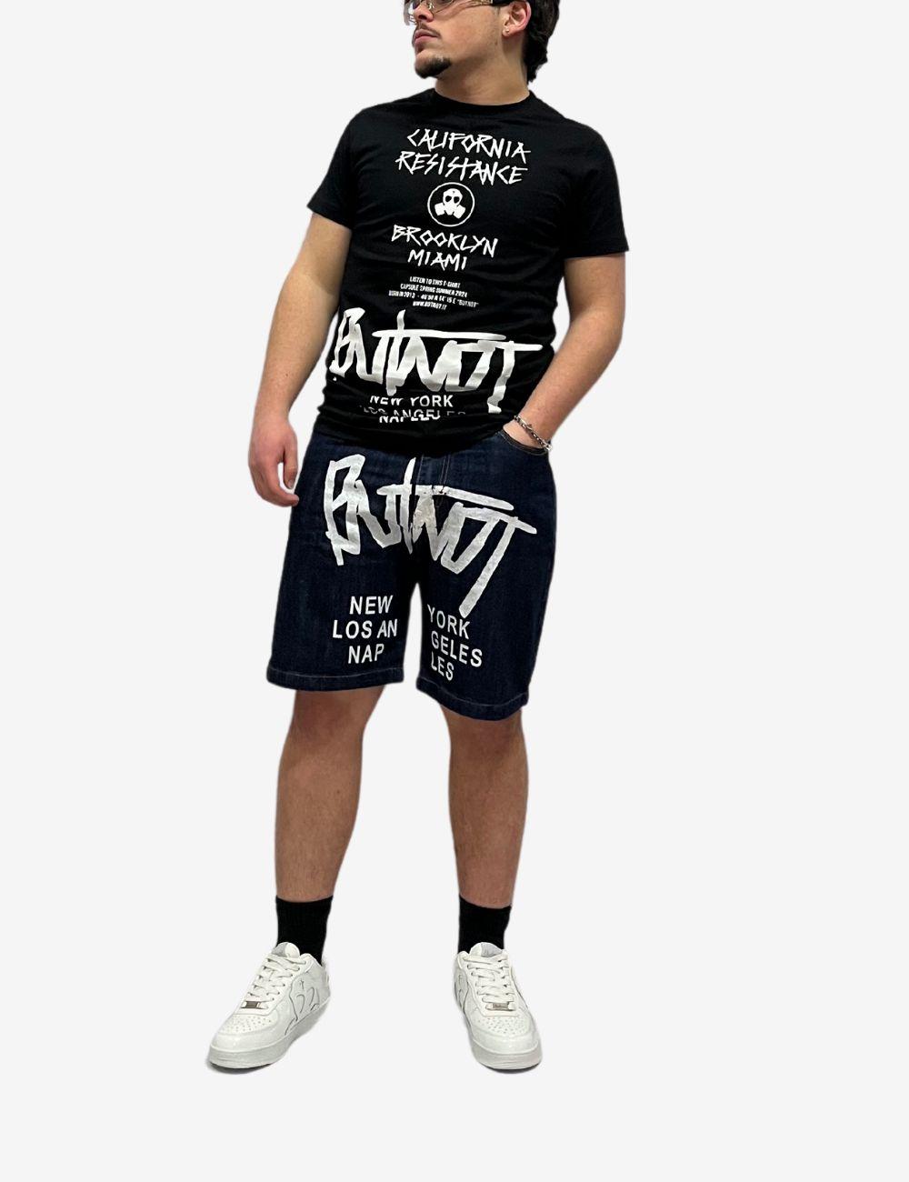 T-Shirt Butnot con stampa all-over uomo