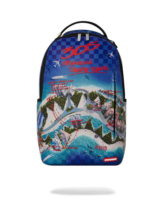 Zaino Sprayground blu the 305 shark island dlxsv backpack