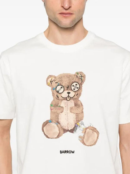 T-Shirt Barrow con stampa "Teddy" e spille