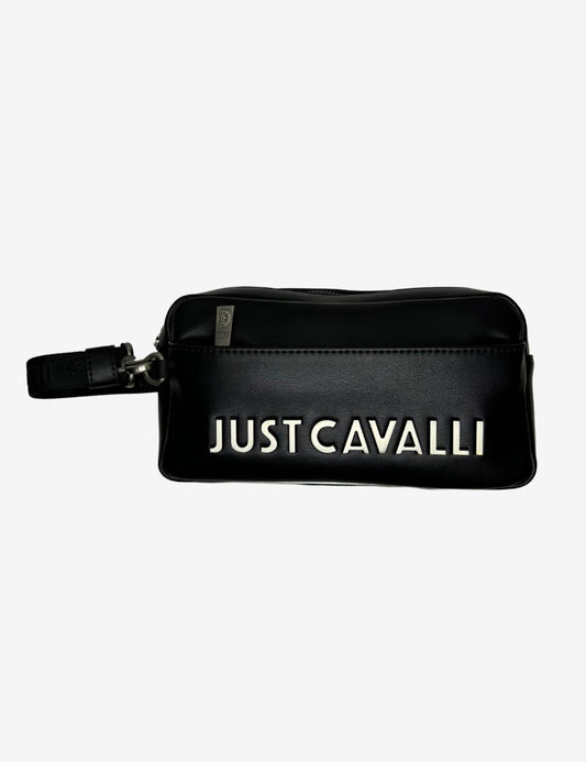 Pochette Just Cavalli con logo in metallo uomo