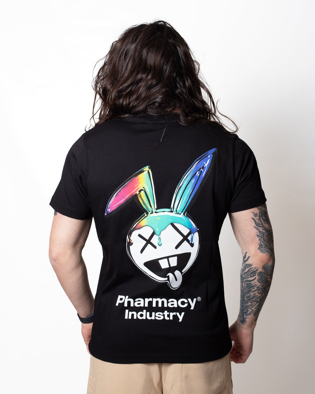 T-Shirt Pharmacy Industry con stampa Bunny e logo uomo