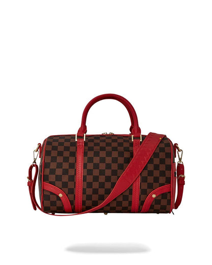 Borsa Sprayground marrone Takeover the throne mini duffle