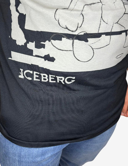 T-Shirt Iceberg con grafica cartoon "Felix" uomo