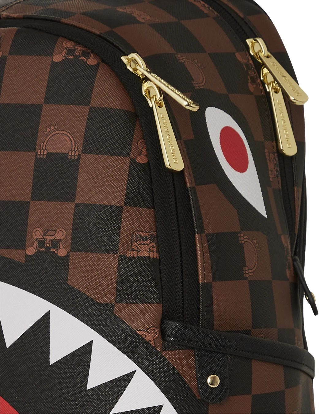 Zainetto Sprayground marrone peeking character check savage backpack