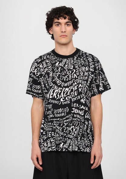 T-Shirt Versace Jeans Couture con stampa all-over uomo