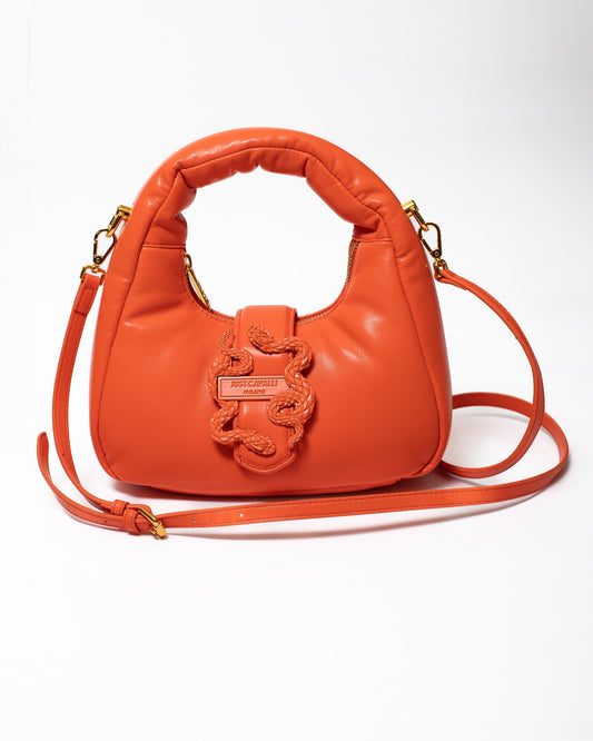 Borsa Just Cavalli con manico e tracolla "Snake Puffy" donna