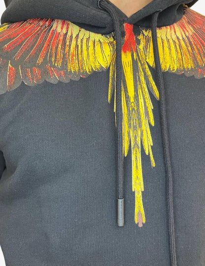 Felpa Marcelo Burlon "Icon wings" con cappucio uomo