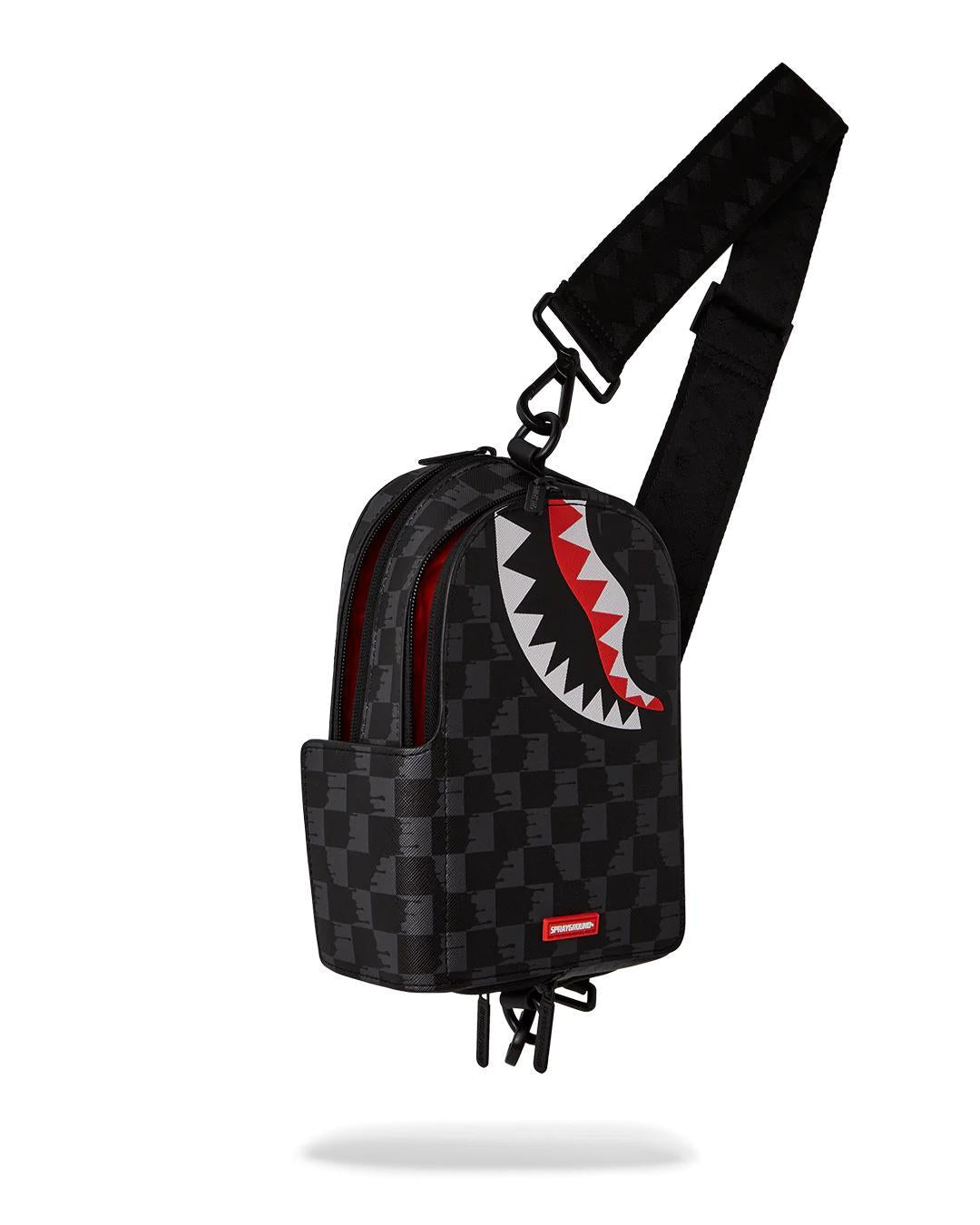 Tracolla Sprayground nero atomic vapor backpack sling