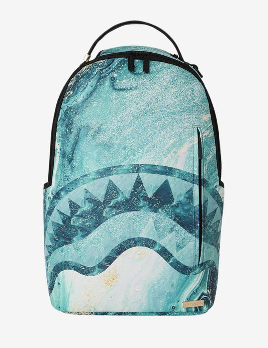 Zaino Sprayground blu blue liquid shark dlxsv backpack