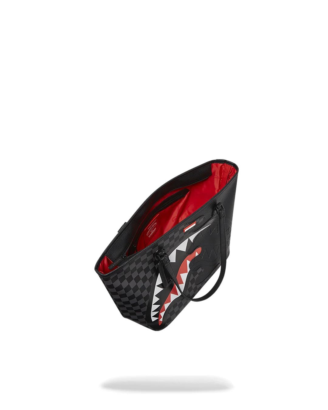 Borsa Sprayground nero unfinished shark tote