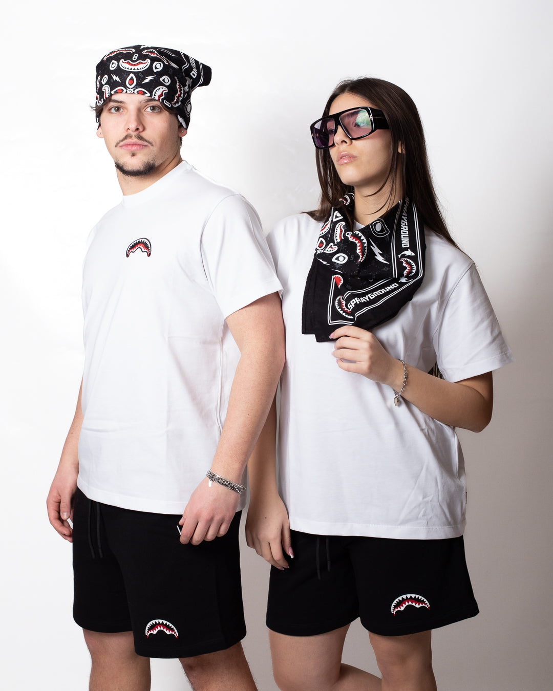 T-Shirt Sprayground "Black Bandana" e ricamo