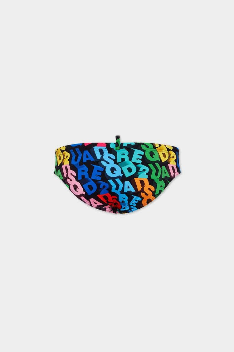 Slip mare Dsquared2 "Logo Multicolor" uomo