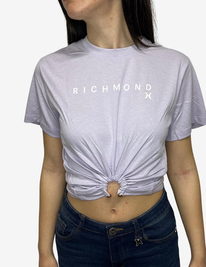 T-Shirt Richmond X con dettaglio arricciato donna